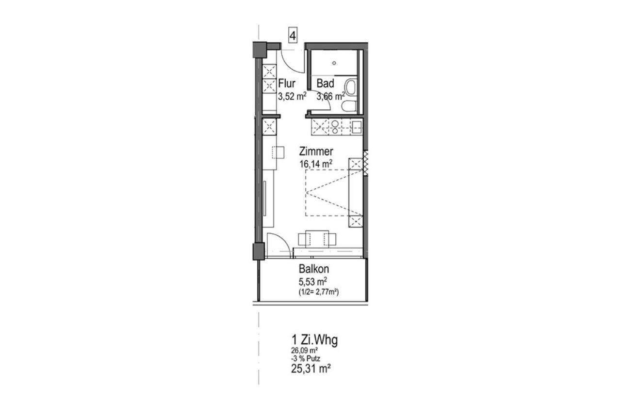 저머링 Huber Living Basic 109 아파트 외부 사진